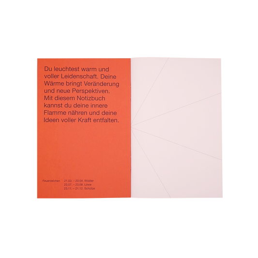 Notizheft Feuer – Elements Edition