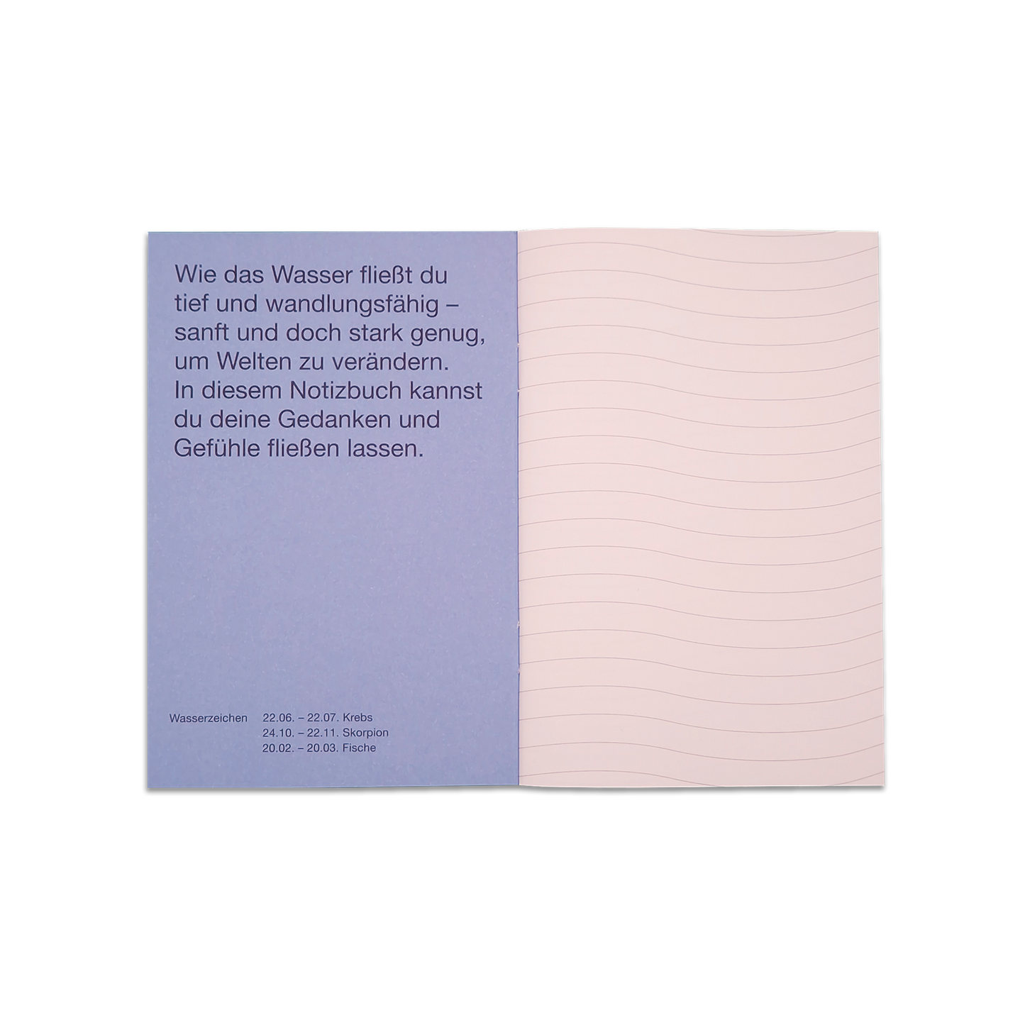 Notizheft Wasser – Elements Edition