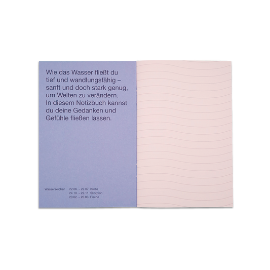 Notizheft Wasser – Elements Edition