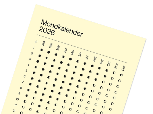 Wandkalender "Mondphasen" 2026