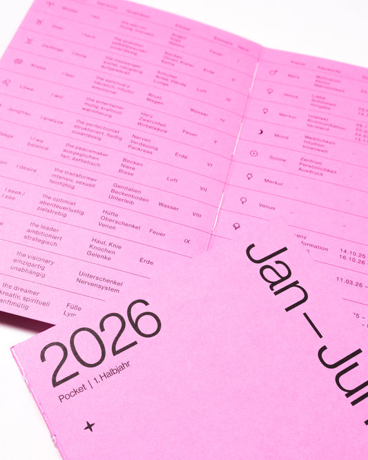 Mondkalender 2026 Pocket 1. Halbjahr