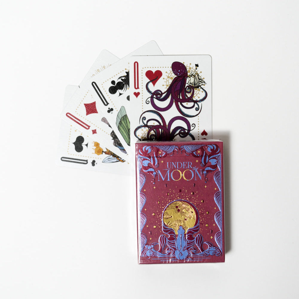 Mystische Spielkarten "Under the Moon"