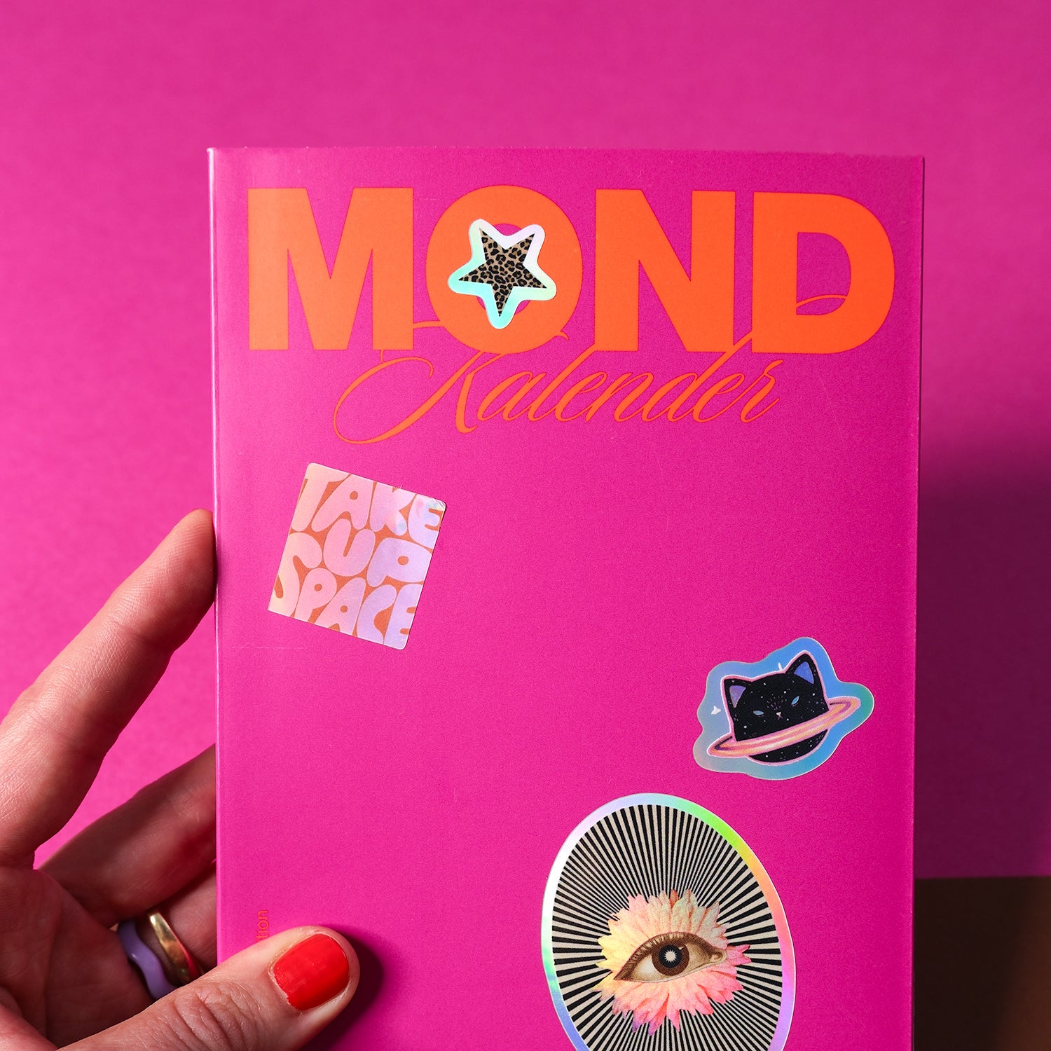 Mondkalender 2027 – Supernova Pink + Cosmic Sticker