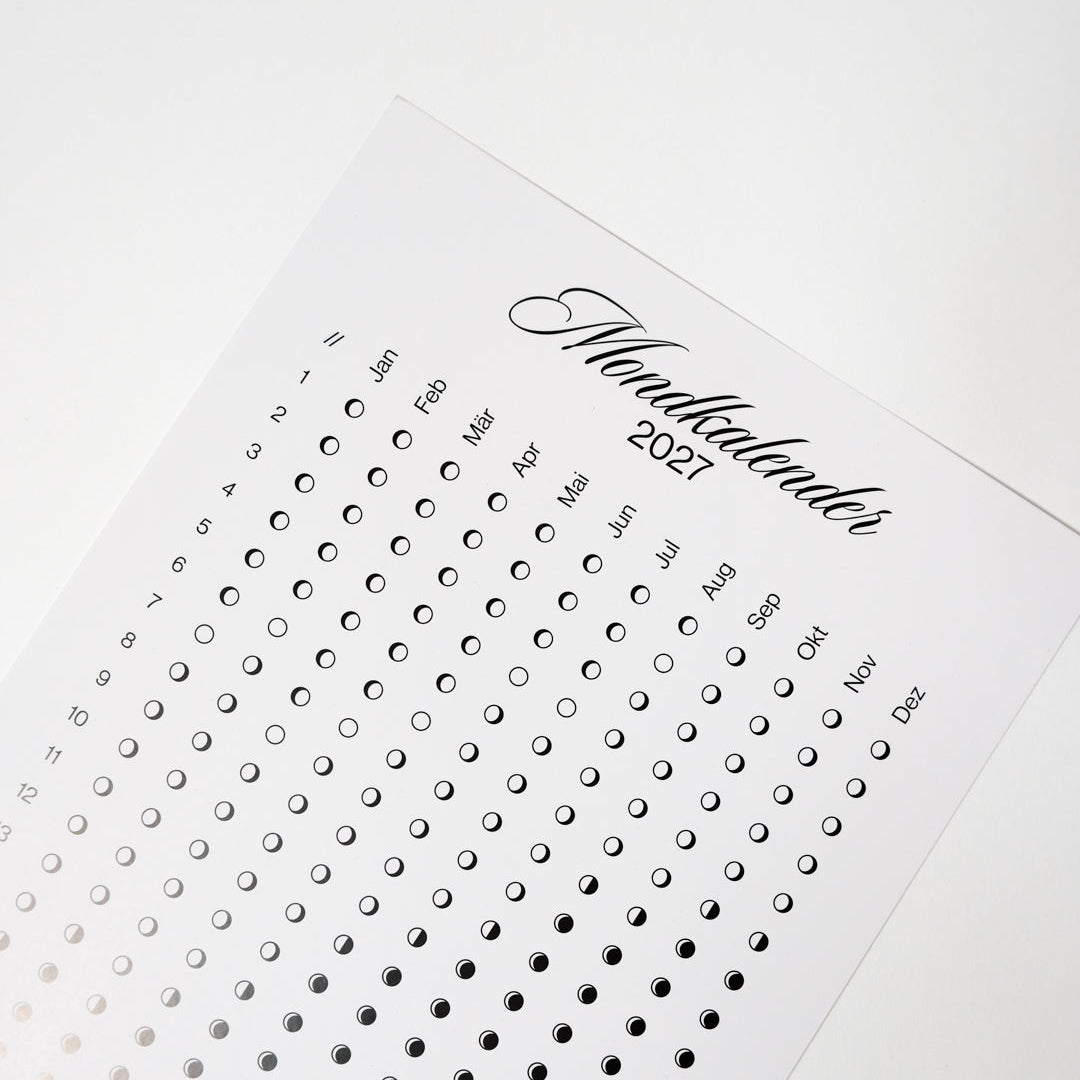 Wandkalender "Mondphasen" 2027