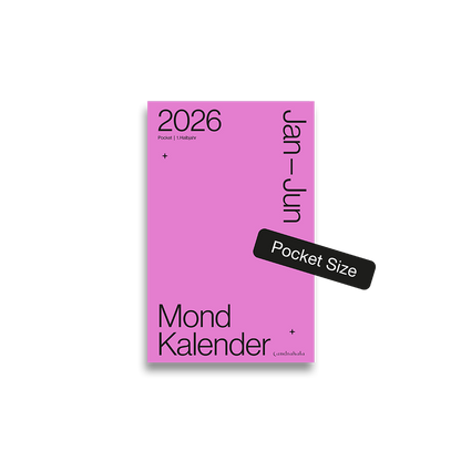 Mondkalender 2026 Pocket 1. Halbjahr