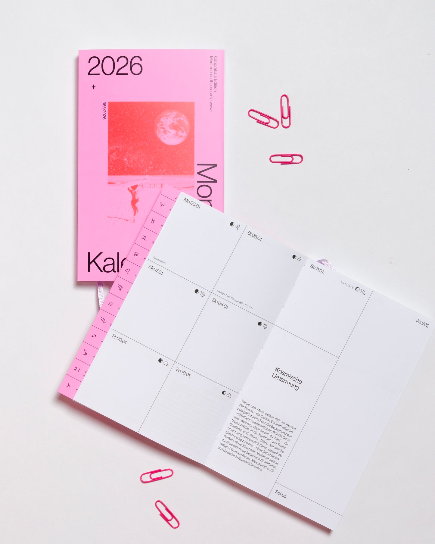 Mondkalender 2026 mit Wochenansicht von candrakala