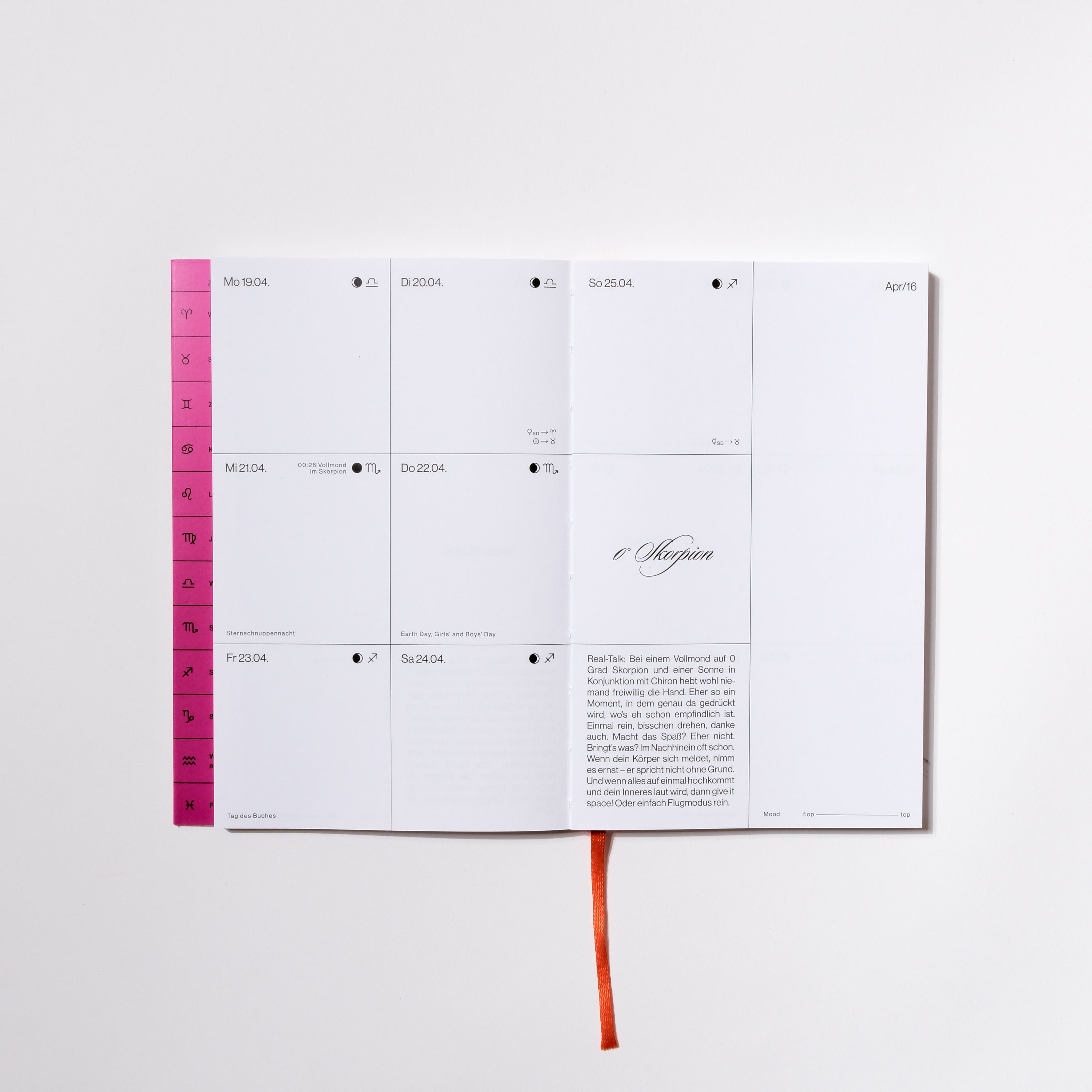 Mondkalender 2027 – Supernova Pink