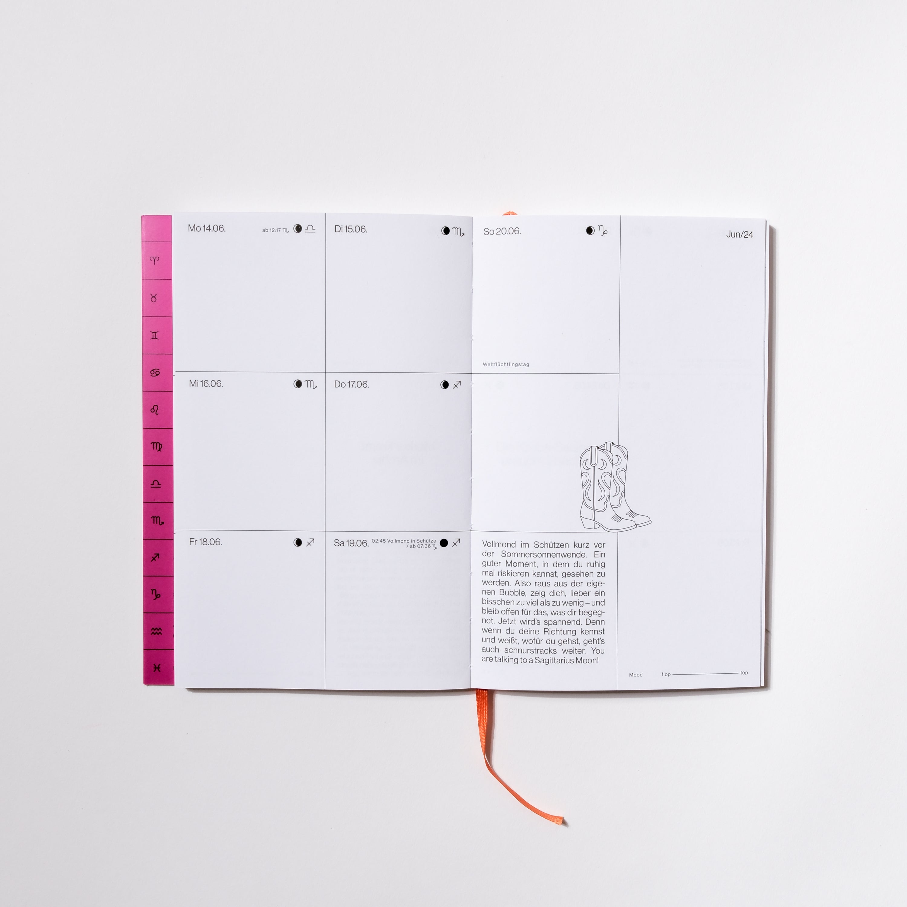 Mondkalender 2027 – Supernova Pink