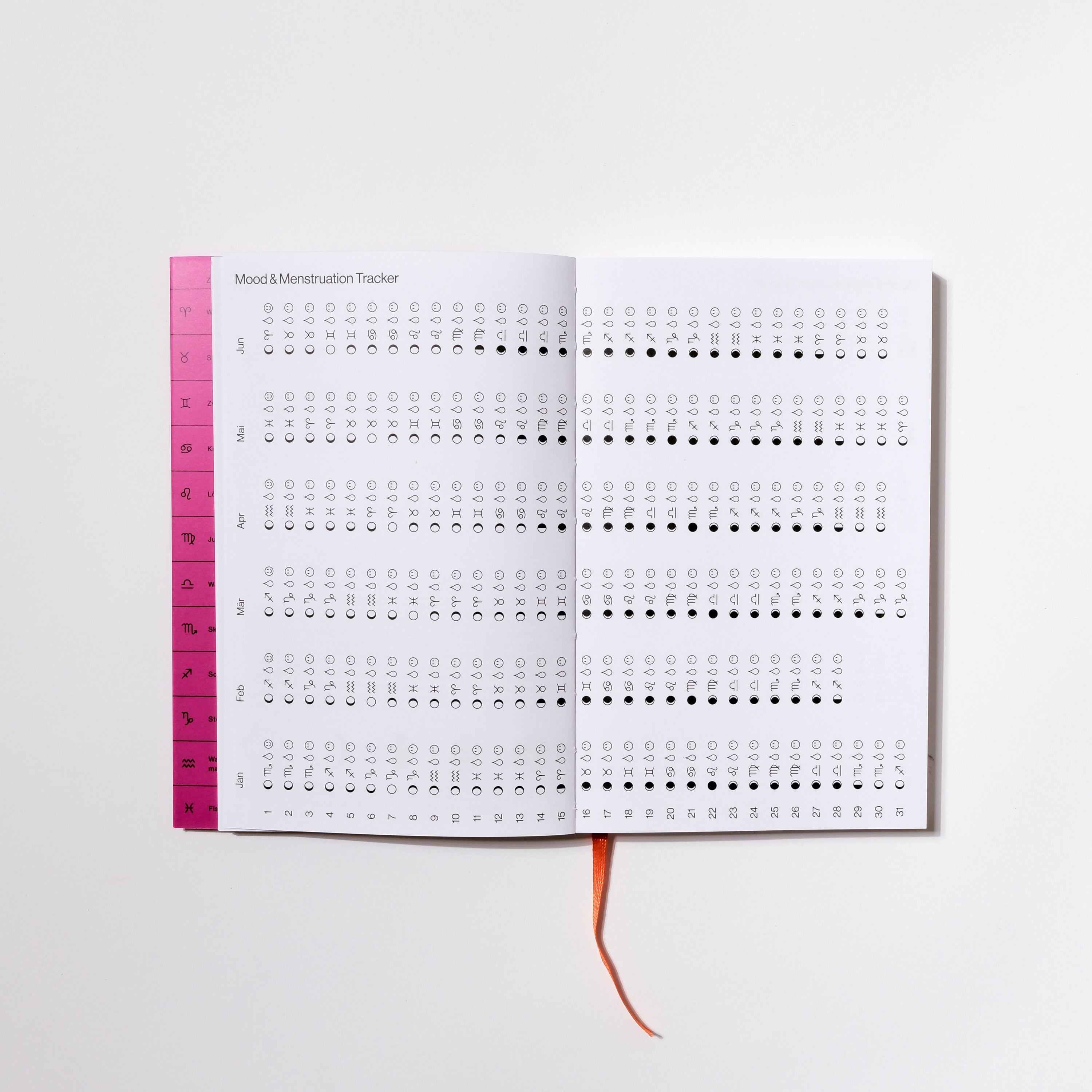 Mondkalender 2027 – Supernova Pink