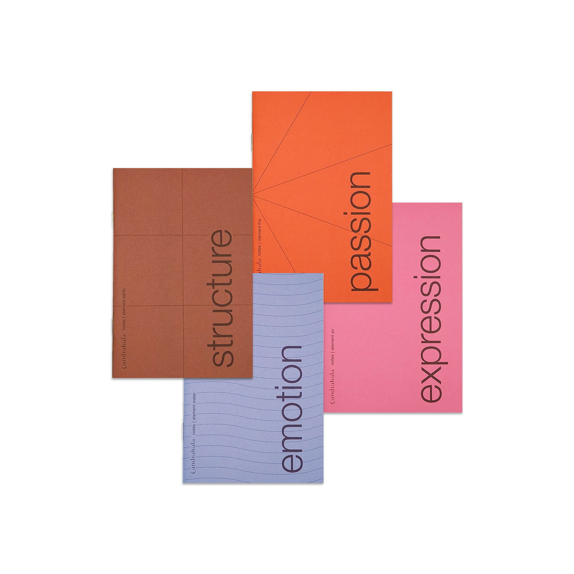 Notizhefte – Elements Edition (4Stk.)