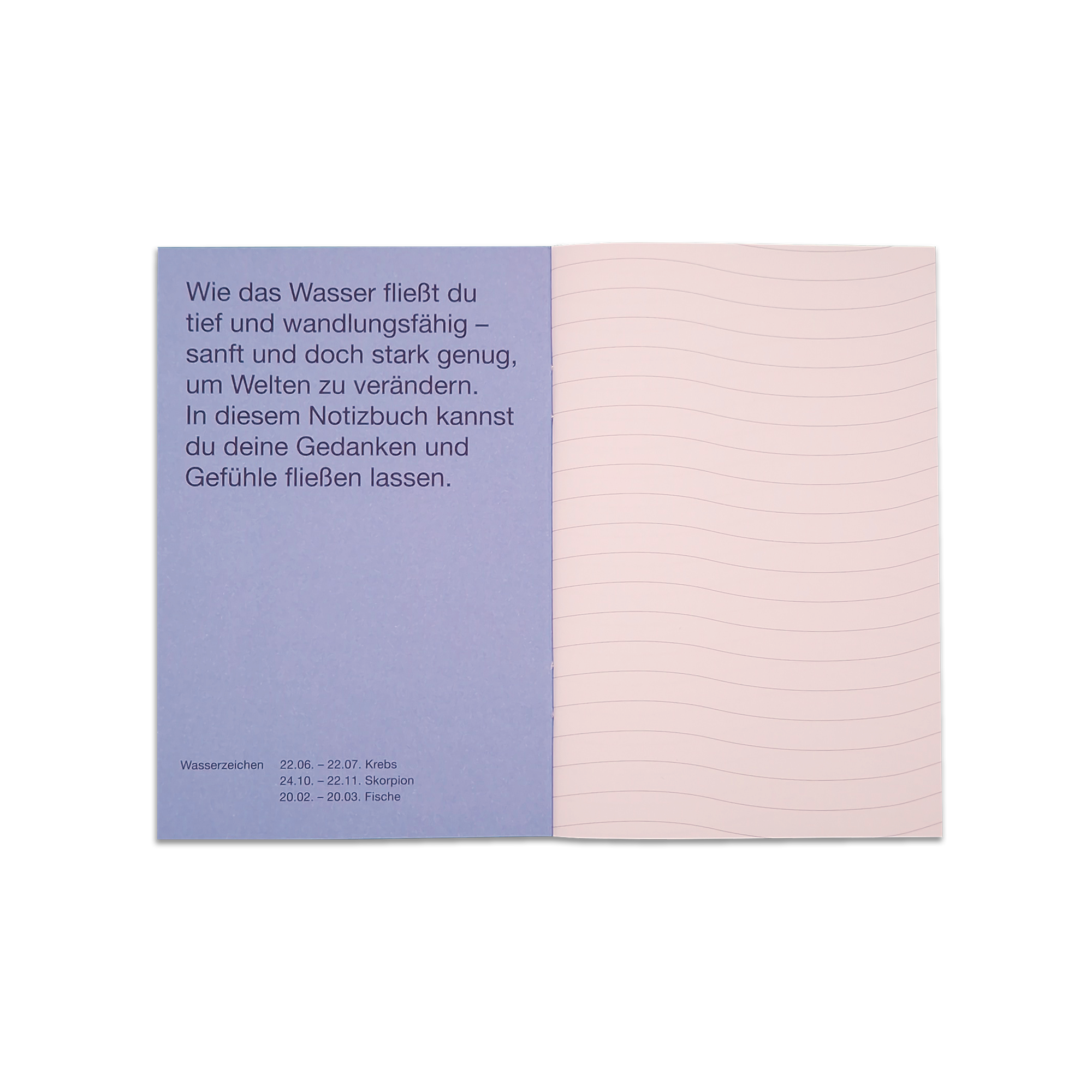 Notizheft Wasser – Elements Edition