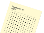 Wandkalender "Mondphasen" 2026