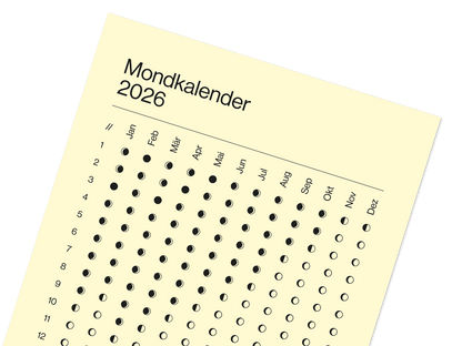 Wandkalender "Mondphasen" 2026