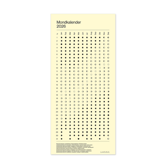 Wandkalender "Mondphasen" 2026