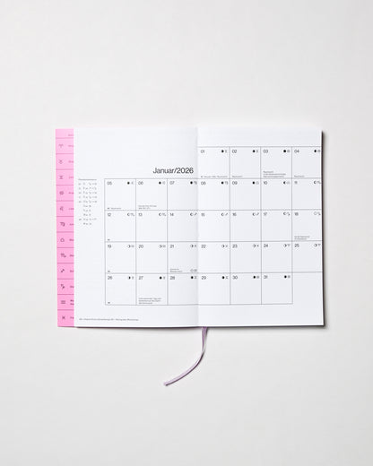 Mondkalender 2026 in der Monatsansicht von candrakala