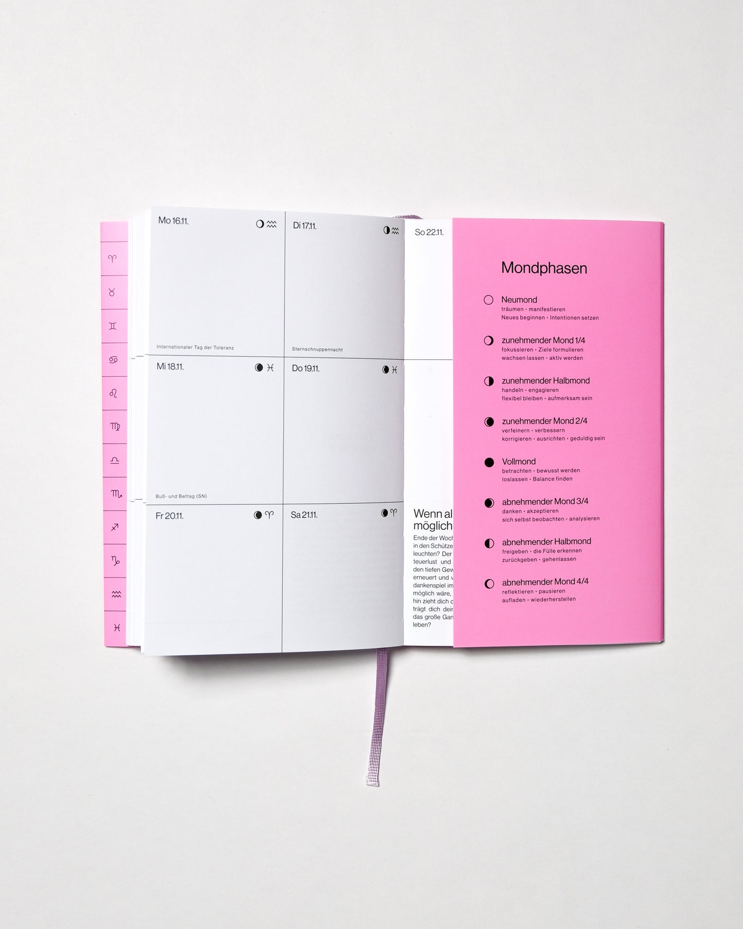 Mondkalender 2026 mit Mondphasen von candrakala