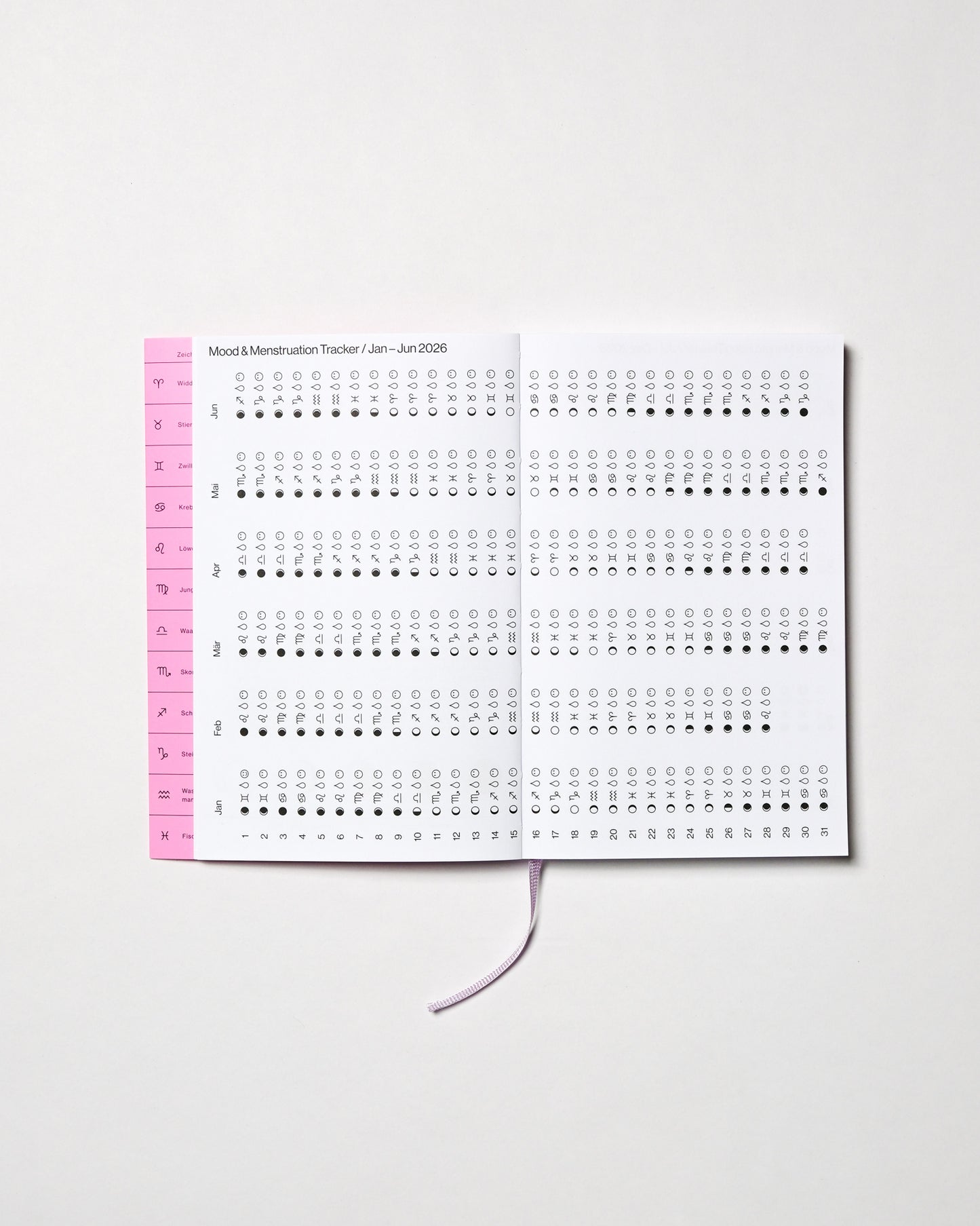Mondkalender 2026 - Mood & Menstruationstracker von Candrakala